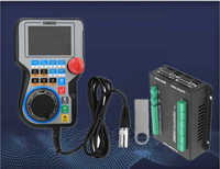 TEBAK Controlador de Mango CNC Sistema de Control de Movimiento DM800 3/4/5 Axis Pantalla de 3,8 Pulgadas Plus Botón de Parada de Emergencia Compatible con Código G