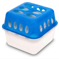 Seau réutilisable haute capacité de 15,8 oz, seau absorbant l'humidité rechargeable avec pack de recharge, boîte de déshumidification pour armoire, conteneur