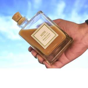 Vente en gros 280ml petite bouteille en verre <span class=keywords><strong>de</strong></span> jus café infusé à froid boisson vin boire <span class=keywords><strong>lait</strong></span> thé eau bouteille en verre clair - Product Image 3