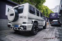 Nouveau kit carrosserie avec spoiler de pare-chocs et capot pour Mercedes Classe G W463 G500 G350, clips inclus