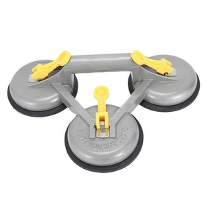 Multi-Cup Manual Suction Cup Aluminum Alloy 3-Cup Glass Tile <b>Lifter</b> <b>Construction</b> Tool - Product Image 1