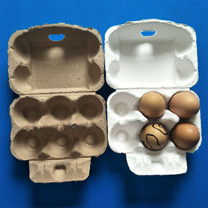 Eco-friendly Pulp Egg Cartons Recyclable Paper Eggs Box Biodegradable Paper Egg Tray