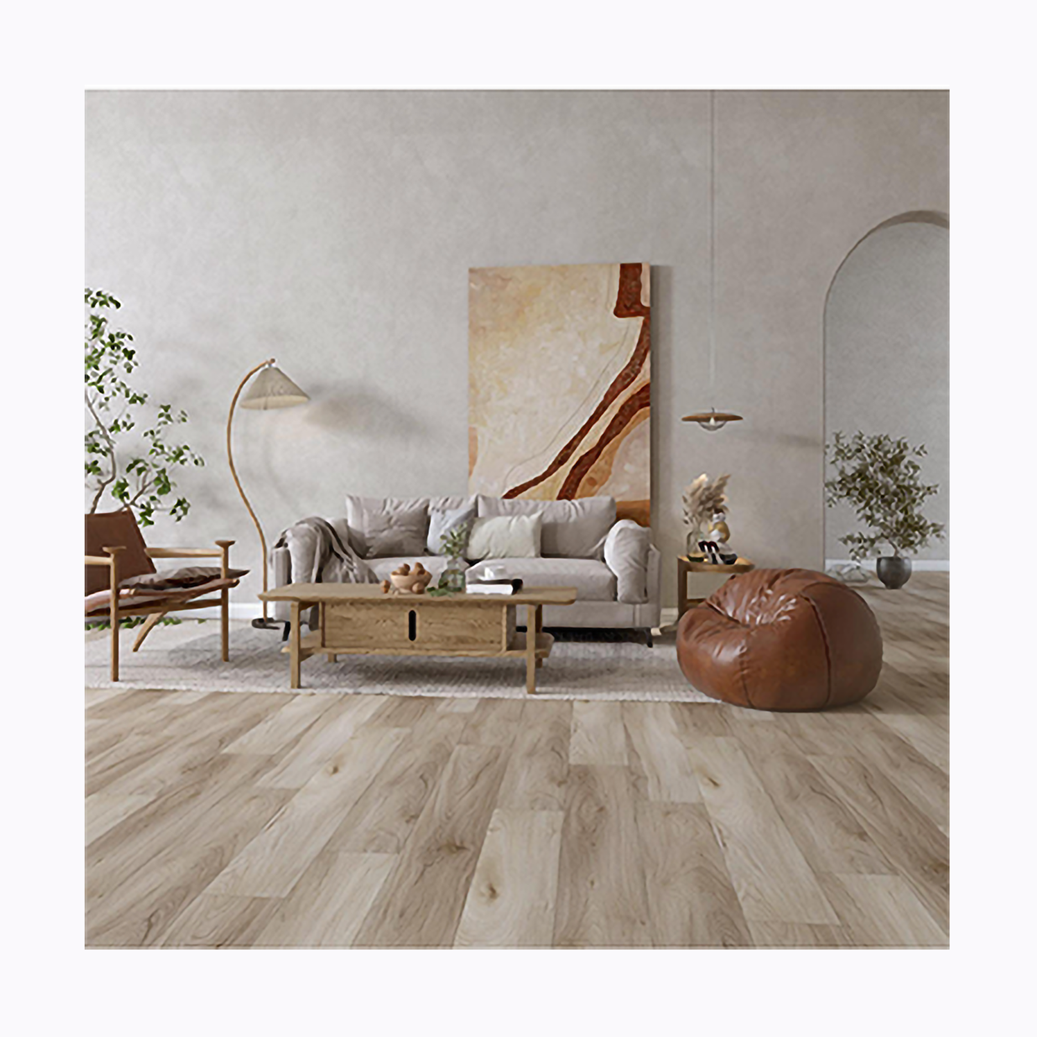 MGM86402L-003 de planche de vinyle imperméable SPC