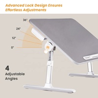 Mobile Portable Réglable Support D'ordinateur Table Pliable Pliable Ordinateur Portable Tour De Bureau Avec Tiroir pour La Maison Lit Canapé Canapé