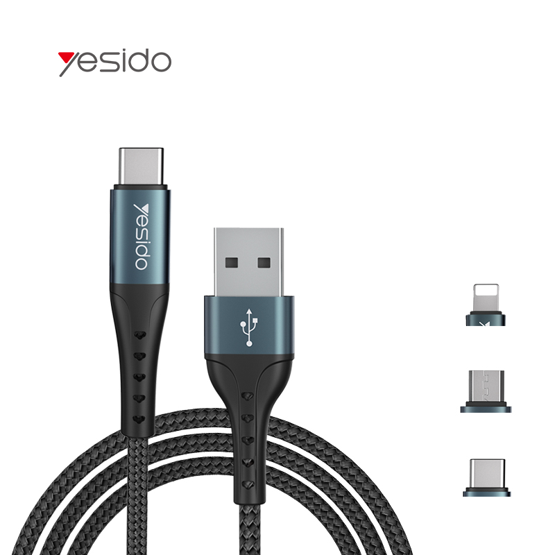 Yesido CA-66 3A 5A 60 вт Usb кабель с нейлоновой оплеткой Usb 1M 2M 3m Usb кабель Type-C для быстрой зарядки