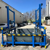 Rampe de chargement et de déchargement hydraulique mobile, table de rampe de quai portable 3T pour chariot élévateur
