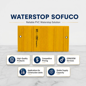 Precio Bajo, 100% PVC Virgen, Impermeabilizante Sofuco en Forma de V, Tipo ST, Azul/Amarillo, para Sellado de Juntas en Construcción Moderna, OEM/ODM/Empaquetado - Product Image 1
