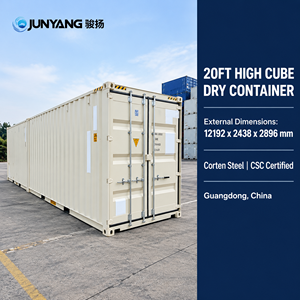Conteneur maritime sec soudé de 20 pieds High Cube, certifié CSC, en acier Corten, nouveau style, très demandé, disponible à la vente - Product Image 1