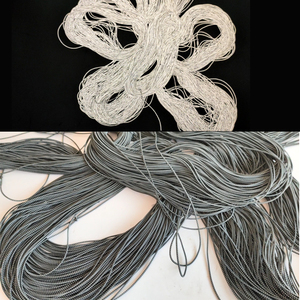 Custom Black White <strong>Color</strong> 1.8mm Width Night High Vision Stretchy <strong>Elastic</strong> Shock Reflective <strong>String</strong> Rope Cords for Clothing Shoes - Product Image 3