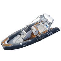 Bateau de pêche en fibre de verre PVC Gery RIB 580C avec accessoires en option