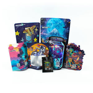 Kunden spezifisch bedruckte wieder versch ließbare Druckverschluss-Lebensmittel gestanzte Tasche Geruchs sichere Stand beutel Aluminium 3.5G Kunststoff verpackung 3.5 Mylar-Beutel - Product Image 1