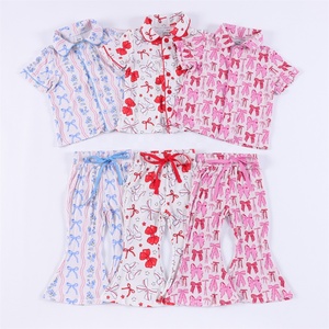 2022 inverno natale percalle completi per bambini ragazze orso <span class=keywords><strong>abbigliamento</strong></span> nodo francese - Product Image 6