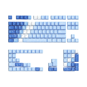 2025 nouvelle vente chaude multilingue Ice Queen thème blanc Keycaps PBT avec impression par transfert <span class=keywords><strong>de</strong></span> chaleur coréen <span class=keywords><strong>japonais</strong></span> avec sculpture latérale - Product Image 1