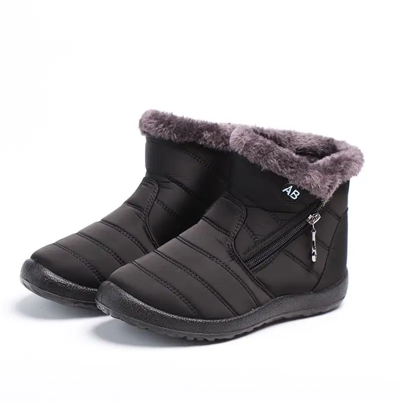 Hot selling winter women's boots fashion waterproof snow boots thickened warm and casual light non-slip ankle warm boots