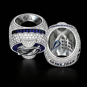Anello del Campionato <span class=keywords><strong>2020</strong></span> dei Tampa Bay Lightning, Hockey Americano, Lega Placcata Argento 925, Regalo Unisex alla Moda - Product Image 5