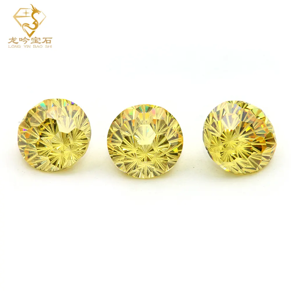 Hot bán 5A Cubic Zirconia pháo hoa đá vàng Cubic Zirconia Stones nhẫn trang sức dát với phong cách và cá tính