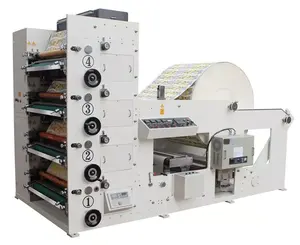 5 color flexo printing machine for stickers flexographic printers