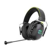 Casque de jeu filaire USB sur-oreille PJT-DEP2491 avec audio spatial et éclairage RGB étanche IPX4 pour la musique