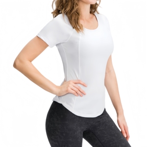 Biểu Tượng Tùy Chỉnh Thoải Mái Phụ Nữ Của Mùa Hè Thể Thao T-Shirt Đào Tạo Hàng Đầu Tập Thể Dục Trang Phục Chạy T-Shirt Nhanh Khô Tập Thể Dục T-Shirt - Product Image 2