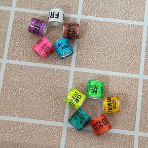 Высококачественные персонализированные экологичные классические пластиковые кольца YJ для гоночных голубей с именем для питомцев, Новогодняя коллекция 2025 года - Product Image 4