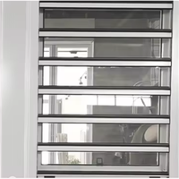 Louvre d'évent UPVC de taille personnalisée avec écran anti-insectes, enduit de poudre, résistance au vent dans les zones côtières