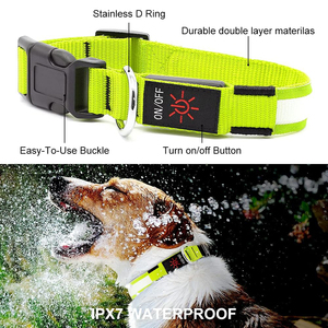 Collar ajustable para gatos con tira de brillo Collar reflectante para perros para mascotas pequeñas - Product Image 6
