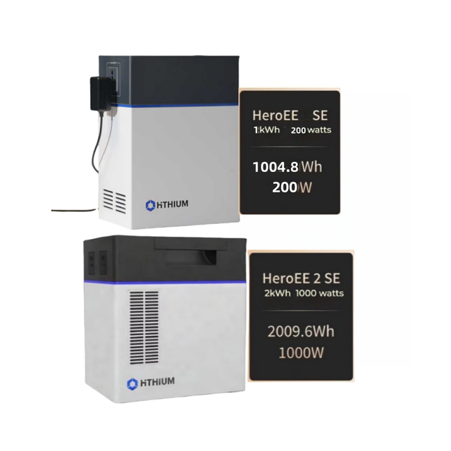 Portable Hithium Solar Power Station 1KWH 2KWH LiFePO4 with Integrated Inverter for Camping Home Backup Emergency Supply
