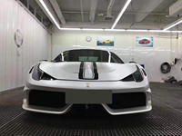 Kits de carrosserie de style SP pour Ferrari 458 demi-fibre de carbone modifiée pare-chocs avant et arrière capot moteur jupes latérales larges kits de carrosserie automobile