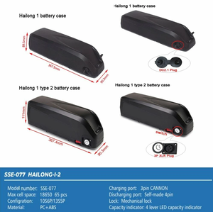 Hailong แบตเตอรี่จักรยานไฟฟ้า1-<span class=keywords><strong>2</strong></span>, แบตเตอรี่จักรยานไฟฟ้า36V/48V 10Ah แบตเตอรี่ลิเธียมไอออนพร้อมที่ชาร์จ2A เร็ว - Product Image 5