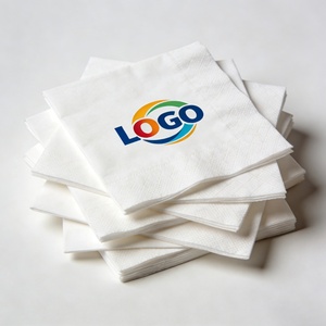 Serviettes en papier Airlaid personnalisées colorées, serviettes en lin, serviettes en tissu uni pour cocktails, déjeuner, dîner, avec logo, 25, 30, 40 cm - Product Image 1