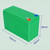 Bricolage personnalisé 4S 3S 12 volts 11.1v 6ah batterie au lithium-ion boîtier de batterie en plastique ABS vide boîtier de batterie 12 v 7ah pour le camping