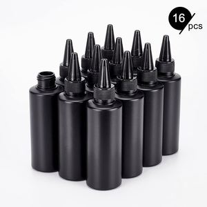 Custom 120ml 240ml 500ml Plastic Hair Oil Squeeze Applicator Bottle Twist Cap Nozzle Solvent <b>Paint</b> Ink Wig Glue Screen Printing - Product Image 3