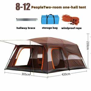 Tente de camping familiale de luxe, grande, résistante au vent, tente de camping de luxe personnalisée pour l'extérieur, imperméable, à vendre - Product Image 3