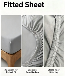 360 °   <span class=keywords><strong>Drap</strong></span>-<span class=keywords><strong>housse</strong></span> enveloppant ultra doux à poches profondes en microfibre élastiquée pour un ajustement parfait du matelas - Product Image 2
