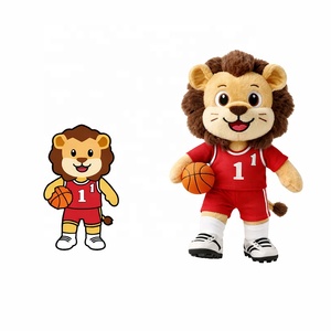 Peluche Personalizado con Logotipo, Mascota Deportiva <span class=keywords><strong>de</strong></span> Baloncesto, Peluche para Promoción <span class=keywords><strong>de</strong></span> Equipos Deportivos Escolares - Product Image 1