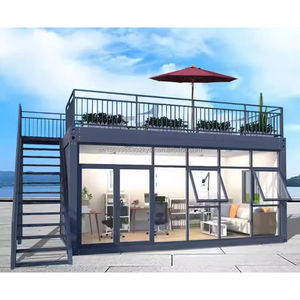 Casa Contenedor Prefabricada Desmontable, Casa Pequeña, Diseño Transpirable, Dormitorio en el Primer <span class=keywords><strong>Piso</strong></span>, Terraza, Sala <span class=keywords><strong>de</strong></span> Estar, Granja - Product Image 2
