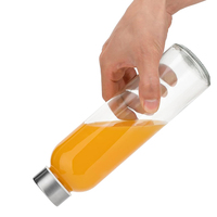300ml 420ml 500ml 600ml 1000ml Bouteilles d'eau en verre borosilicaté vide transparent Bouteilles de boisson de sport Automobile