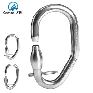 Candado de seguridad en forma de O de acero inoxidable Canle, capacidad de carga de 1500 kg, para vías ferratas y parques de aventura en árboles - Product Image 3