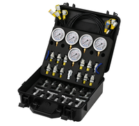 Pression hydraulique pour kit modèle 1805 avec 3 manomètres 6 pour raccords pour l'entretien des excavatrices