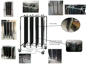 Chariot de carte PCB ESD réglable Chariot de carte PCB SMT antistatique ESD Chariot de chariot de circulation de stockage de carte PCB ESD