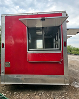 Remolque de Comida Móvil con Aire Acondicionado, Jaula para Extrusor de Churros, Mostrador para Churros en la Plaza de la Ciudad de México