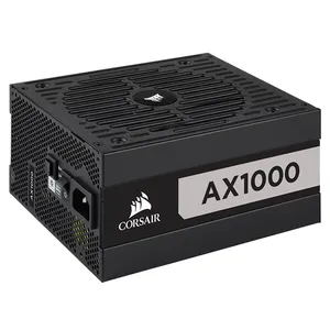 CORSAIR AX Série AX1000 1000W Watt Fonte De Alimentação Modular com 80 Completo + Titânio Suporte Intel Core I9 Certificada 13900K 12900K