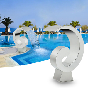 Populaire En Acier Inoxydable Cascade Fontaine Buse Piscine Massage Spa Buse Piscine Cascade - Product Image 1