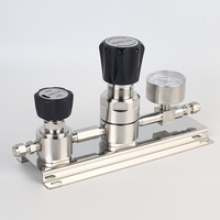 Régulateur à diaphragme de haute précision Jewellok SS316L, conception haute pureté pour laboratoire/vanne à gaz pour semi-conducteurs
