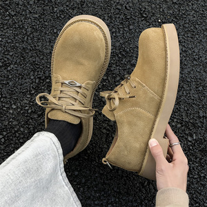 Nuevo diseño 2026: Zapatillas de hombre de cuero genuino con suela gruesa, estilo clásico, personalizadas, de moda, con puntera ancha, para exteriores, las más vendidas al por mayor. - Product Image 5