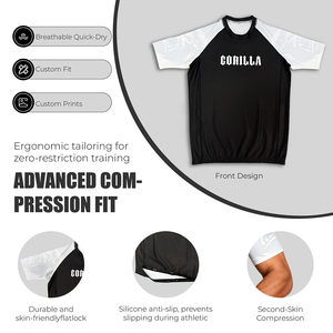 Rash Guard BJJ MMA e Shorts para Homens: Rashguards Brasileiras de Grappling, Boxe e Uniformes de Luta - Product Image 4