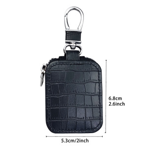Étui de luxe pour AirPods à motif crocodile, étui en cuir PU haut de gamme avec porte-clés - Product Image 3