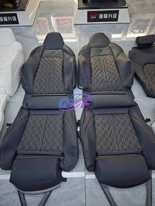 Accessori per l'upgrade degli interni dell'auto di fabbrica in vera pelle di vacchetta in microfibra pelle coprisedile per <span class=keywords><strong>Audi</strong></span> <span class=keywords><strong>A3</strong></span> A5 A4 A6 A7 A8 - Product Image 5