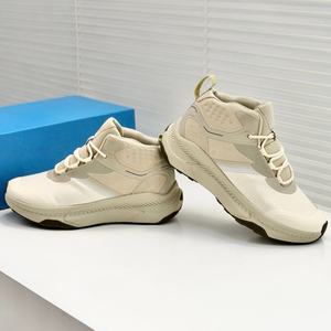 Chaussures de sport montantes pour hommes, nouveau design, beige, respirantes, à lacets, pour la course printanière - Product Image 5