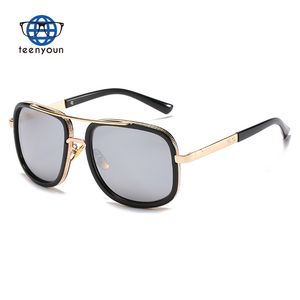 Teenyoun-<span class=keywords><strong>gafas</strong></span> De Sol cuadradas con remaches para mujer, anteojos De Sol femeninos De estilo piloto con gradiente, De <span class=keywords><strong>marca</strong></span>, UV400 - Product Image 6